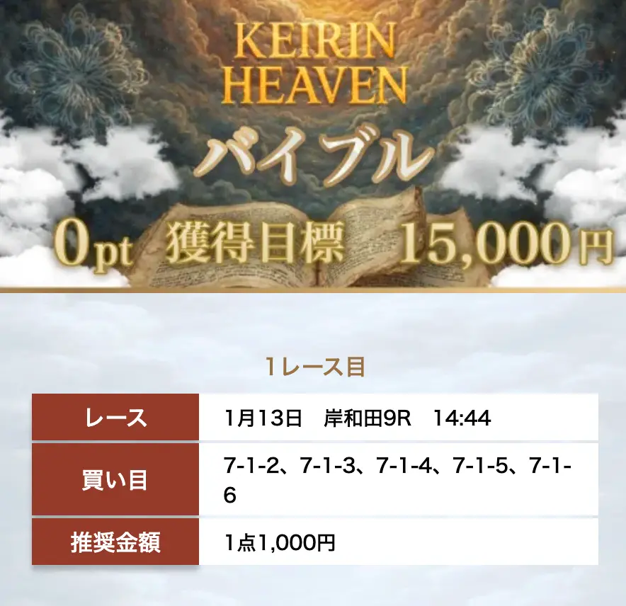 競輪マンション 優良競輪予想サイト「競輪ヘブン」無料予想買い目